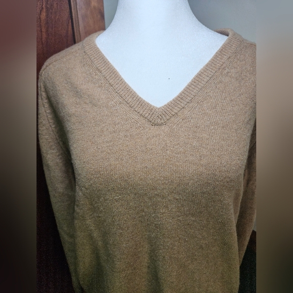 Vintage John Franks Wool Sweater Tan Size Medium - Picture 5 of 6